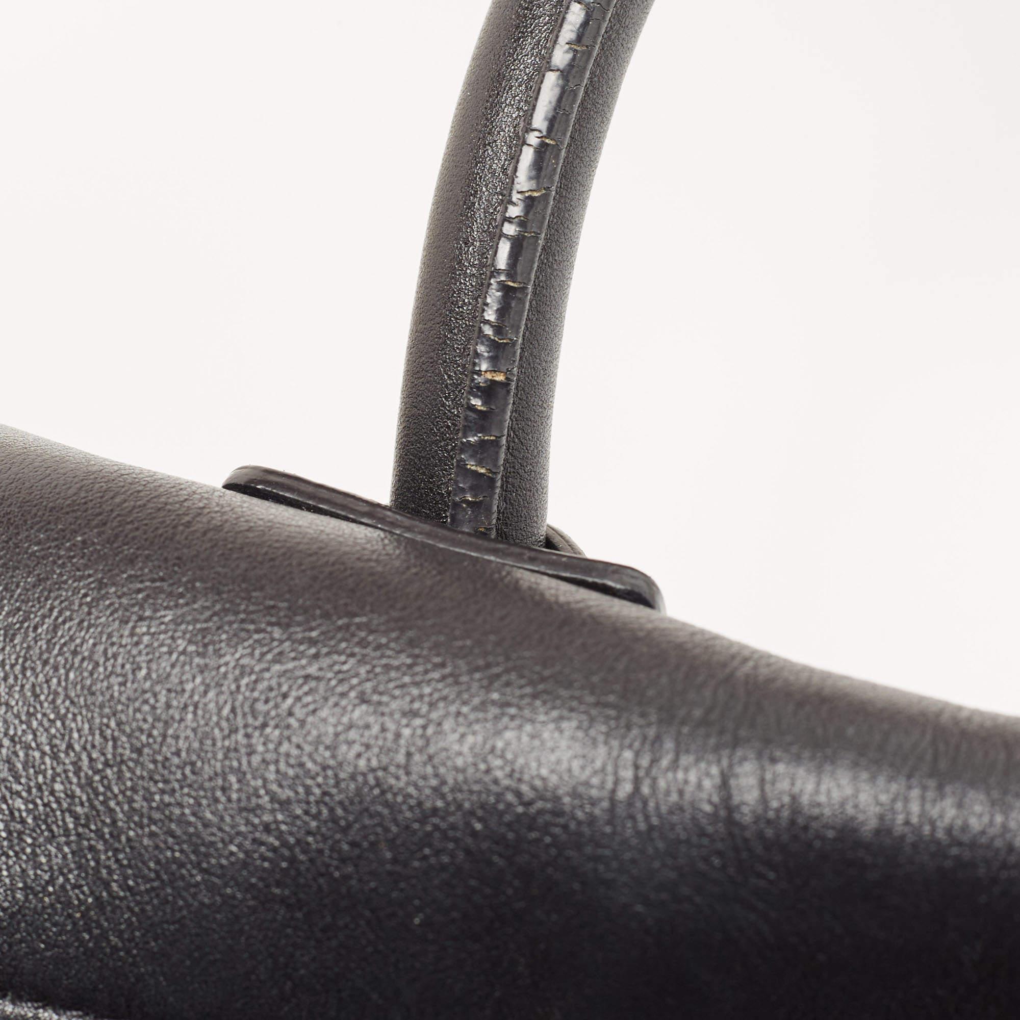 Givenchy Black Leather Antigona Soft Satchel 8