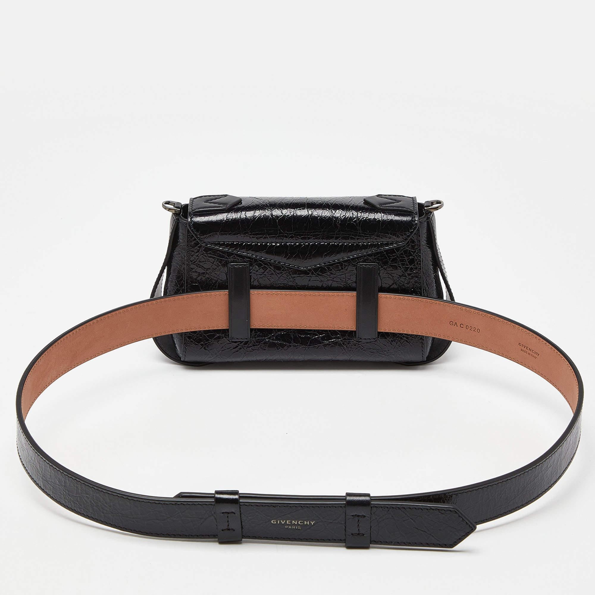 Women's Givenchy Black Leather Belt Bag