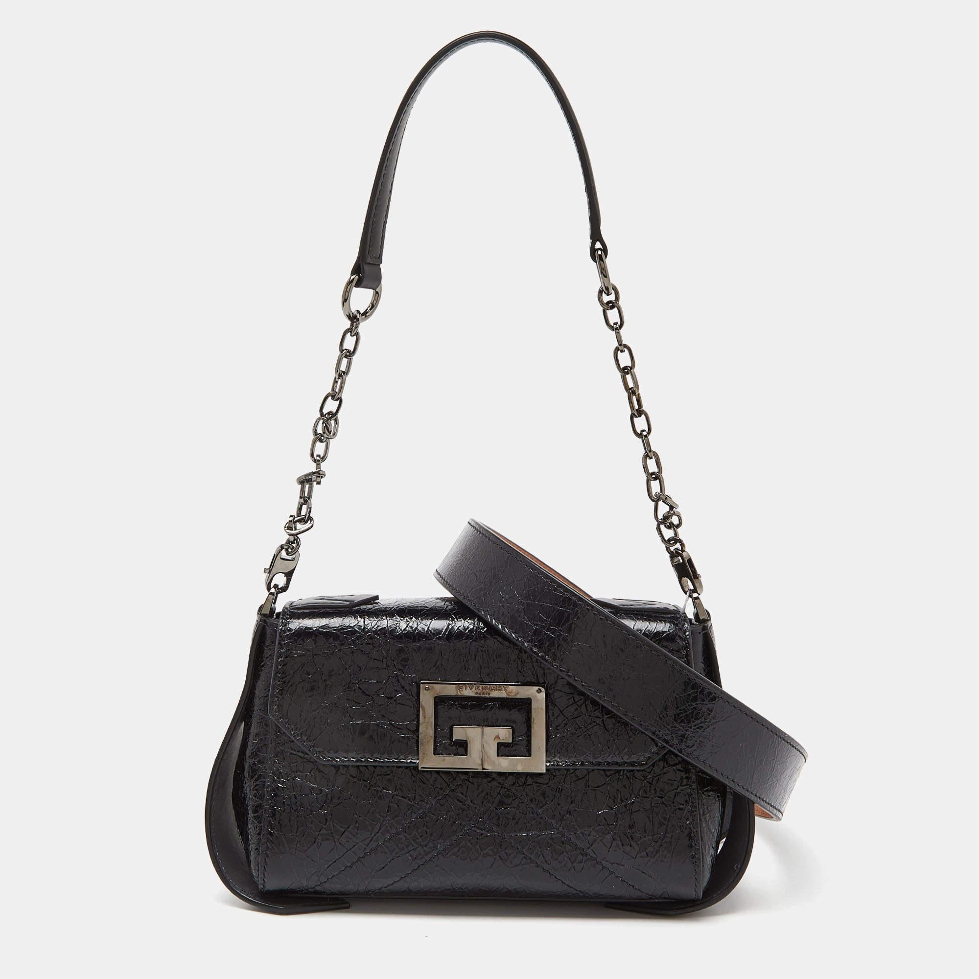 Givenchy Black Leather Belt Bag For Sale 3