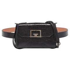 Used Givenchy Black Leather Belt Bag