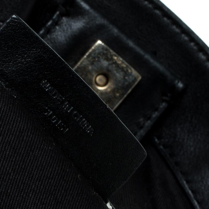 Givenchy Black Leather Front Pocket Satchel 8