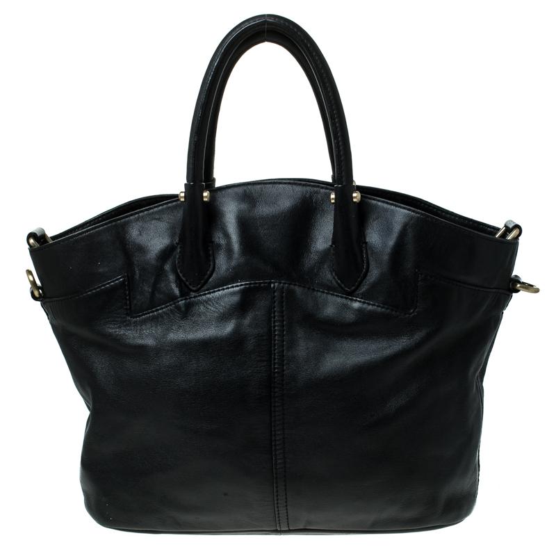 Add a dash of elegance to your look with this stylish satchel from Givenchy. Designed in leather, this bag will look lovely as ever, every time you carry it. The interior is well-lined with fabric and the two handles add to its style. Elegant and