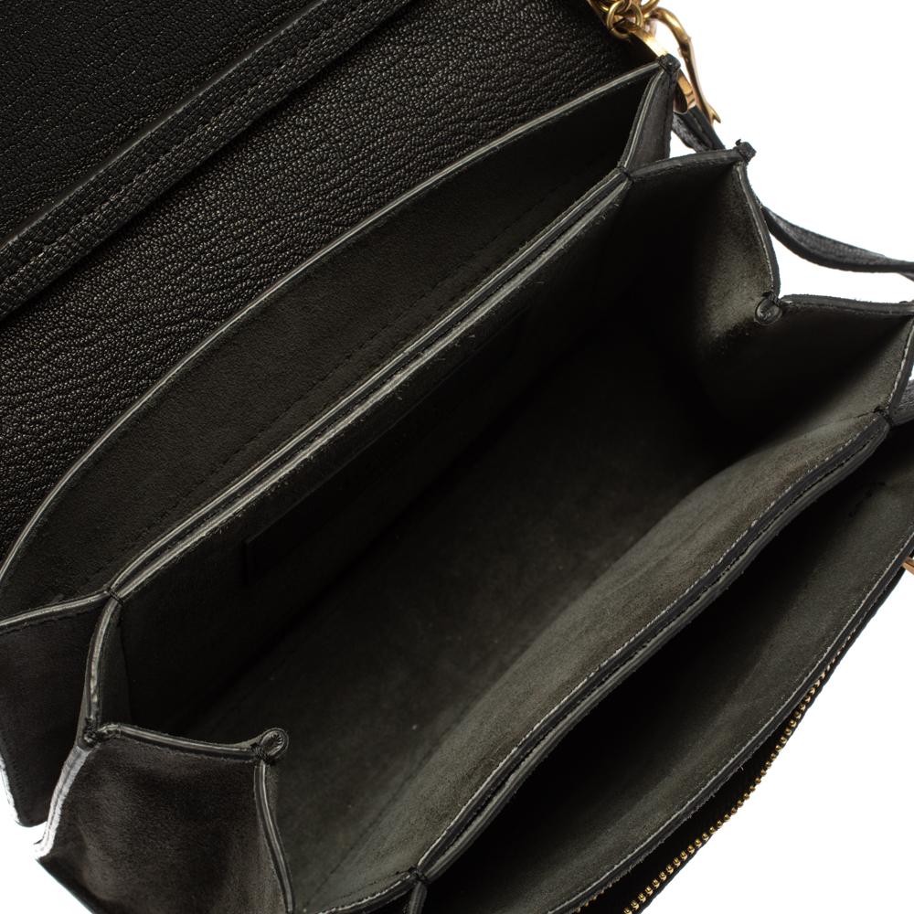 Givenchy Black Leather GV3 Shoulder Bag 4
