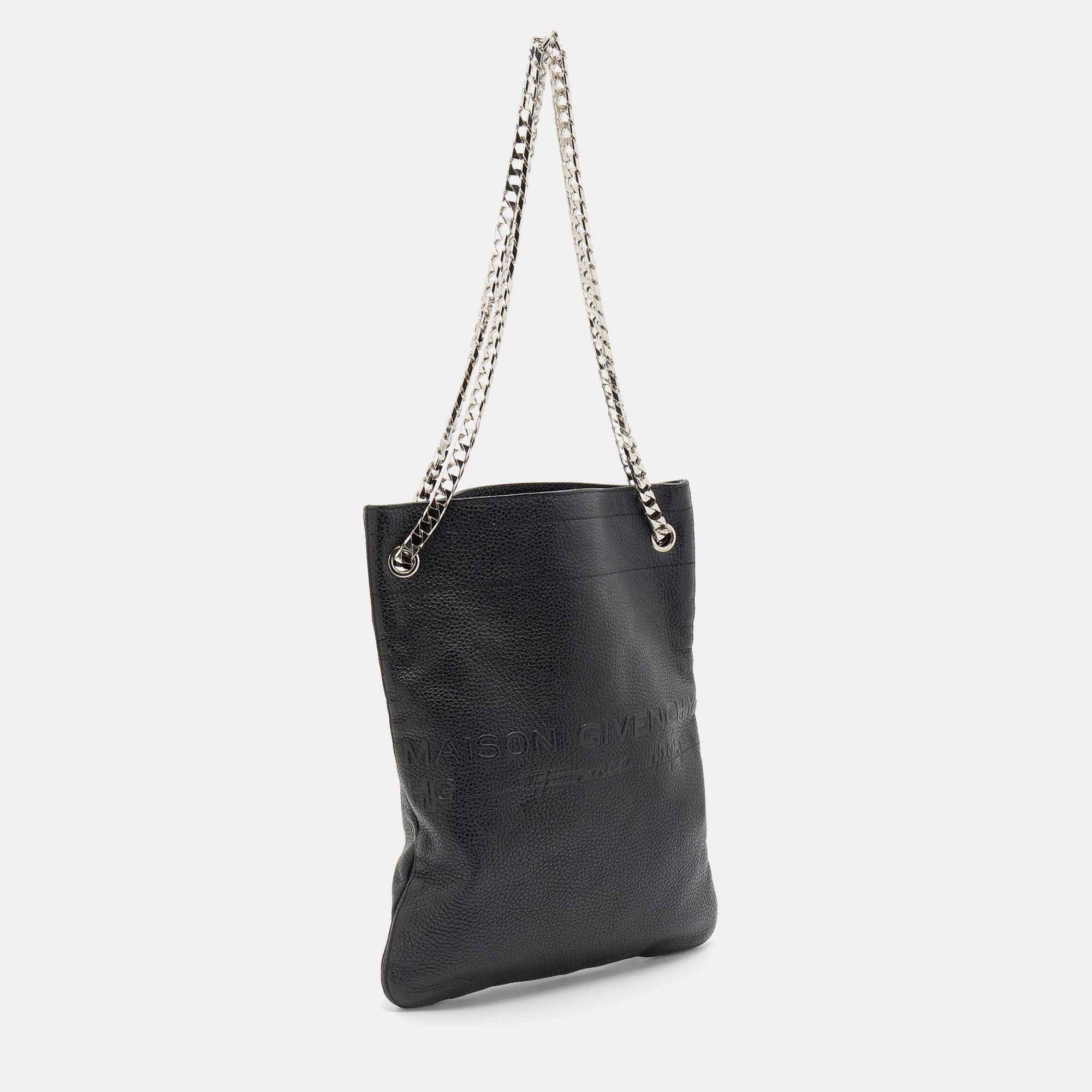 Women's Givenchy Black Leather HDG Tote