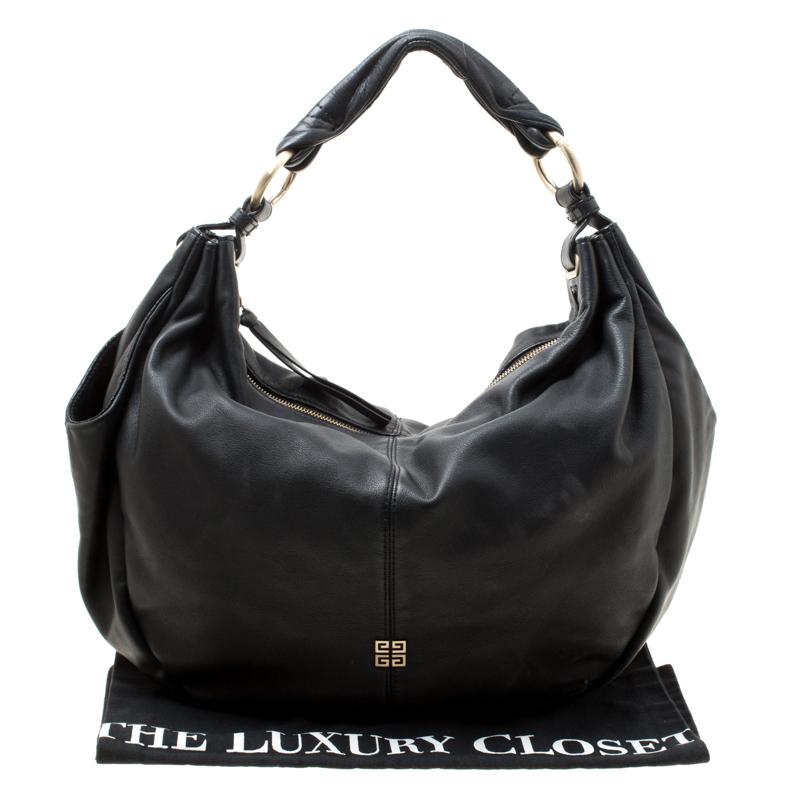 Givenchy Black Leather Hobo 8