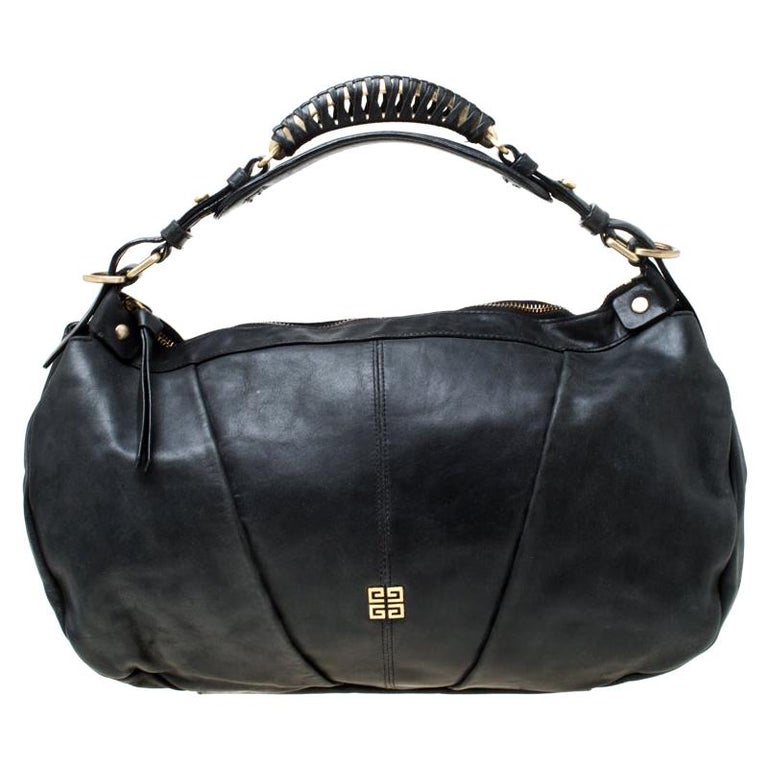 Givenchy Black Leather Hobo at 1stDibs givenchy made in china