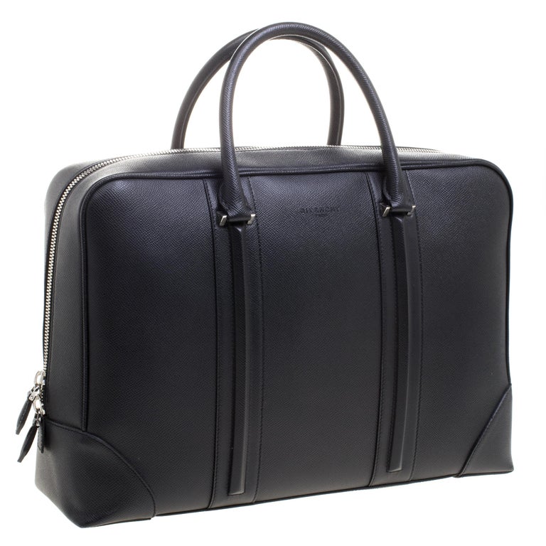 Givenchy Black Leather LC Briefcase For Sale at 1stDibs