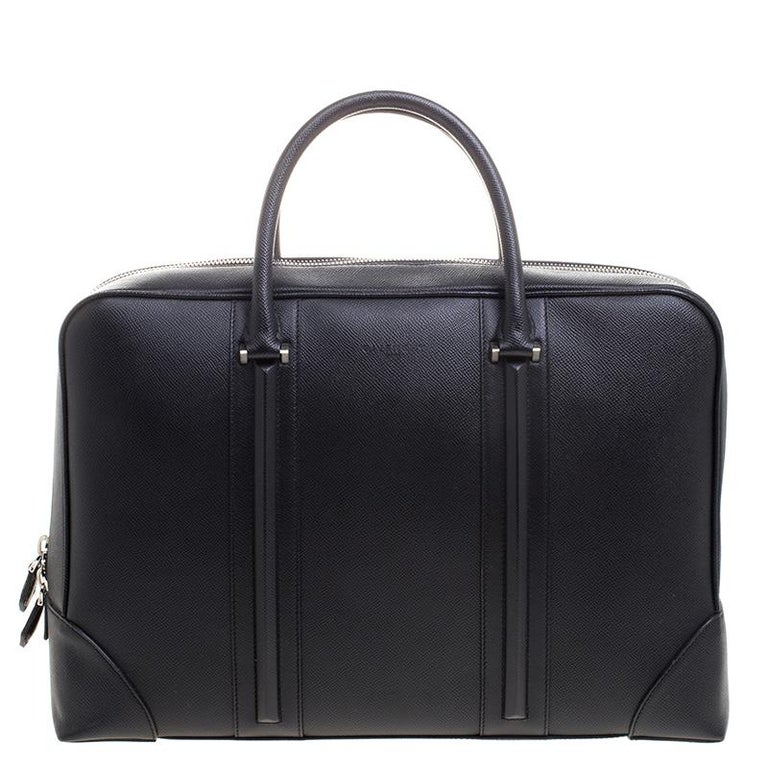 Givenchy Black Leather LC Briefcase For Sale at 1stDibs
