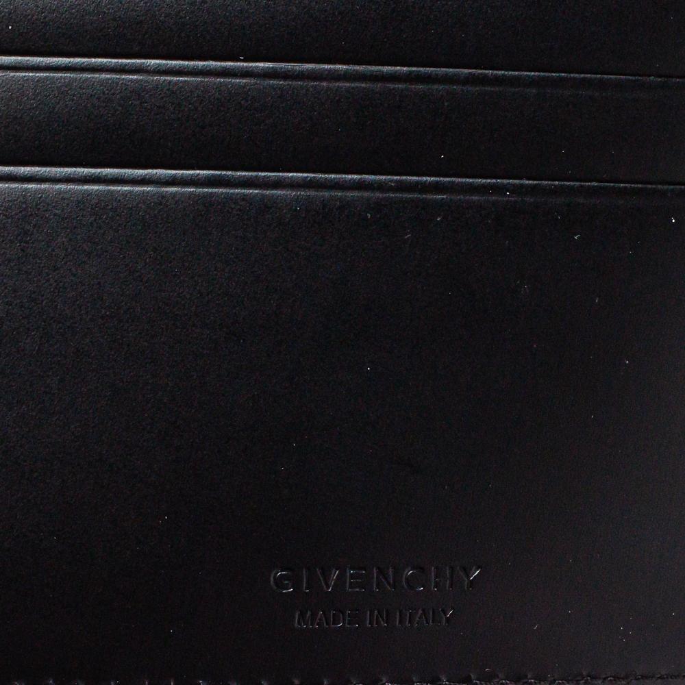 Givenchy Black Leather Logo Bifold Wallet 3