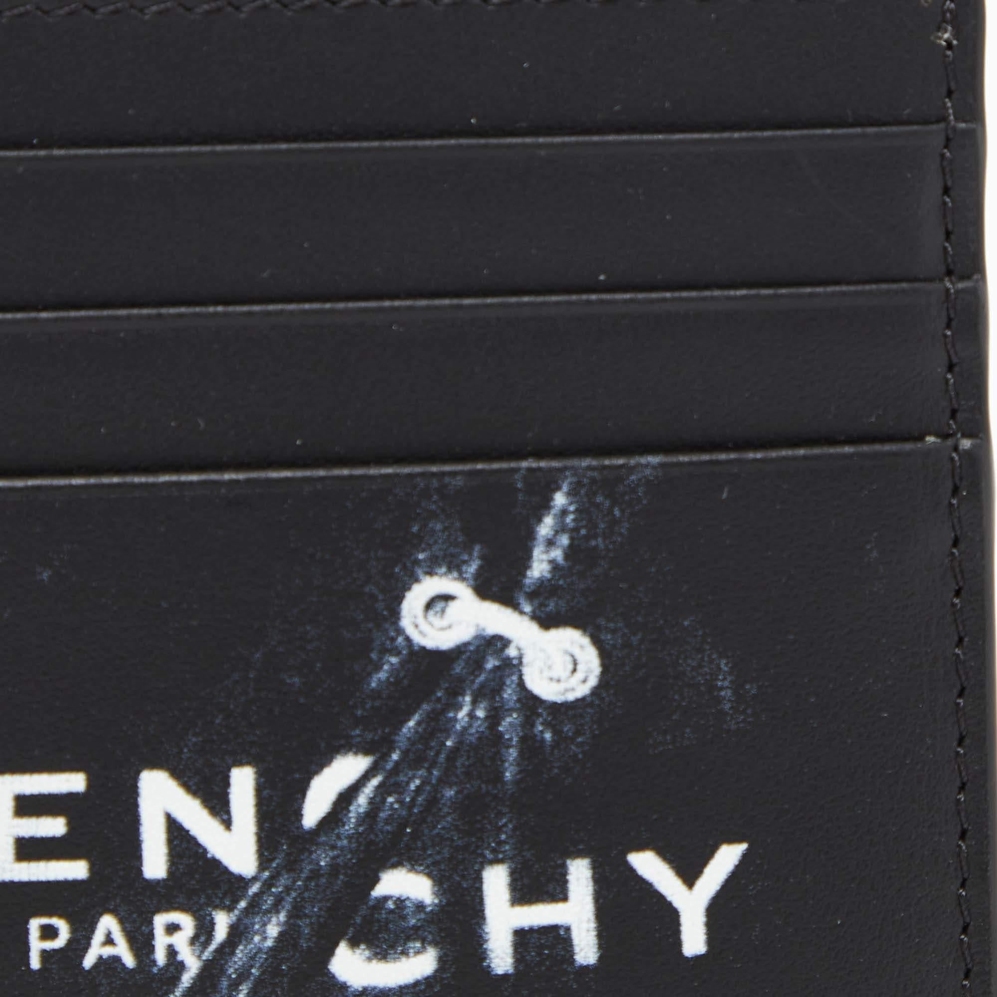 Givenchy Black Leather Logo Card Holder 2