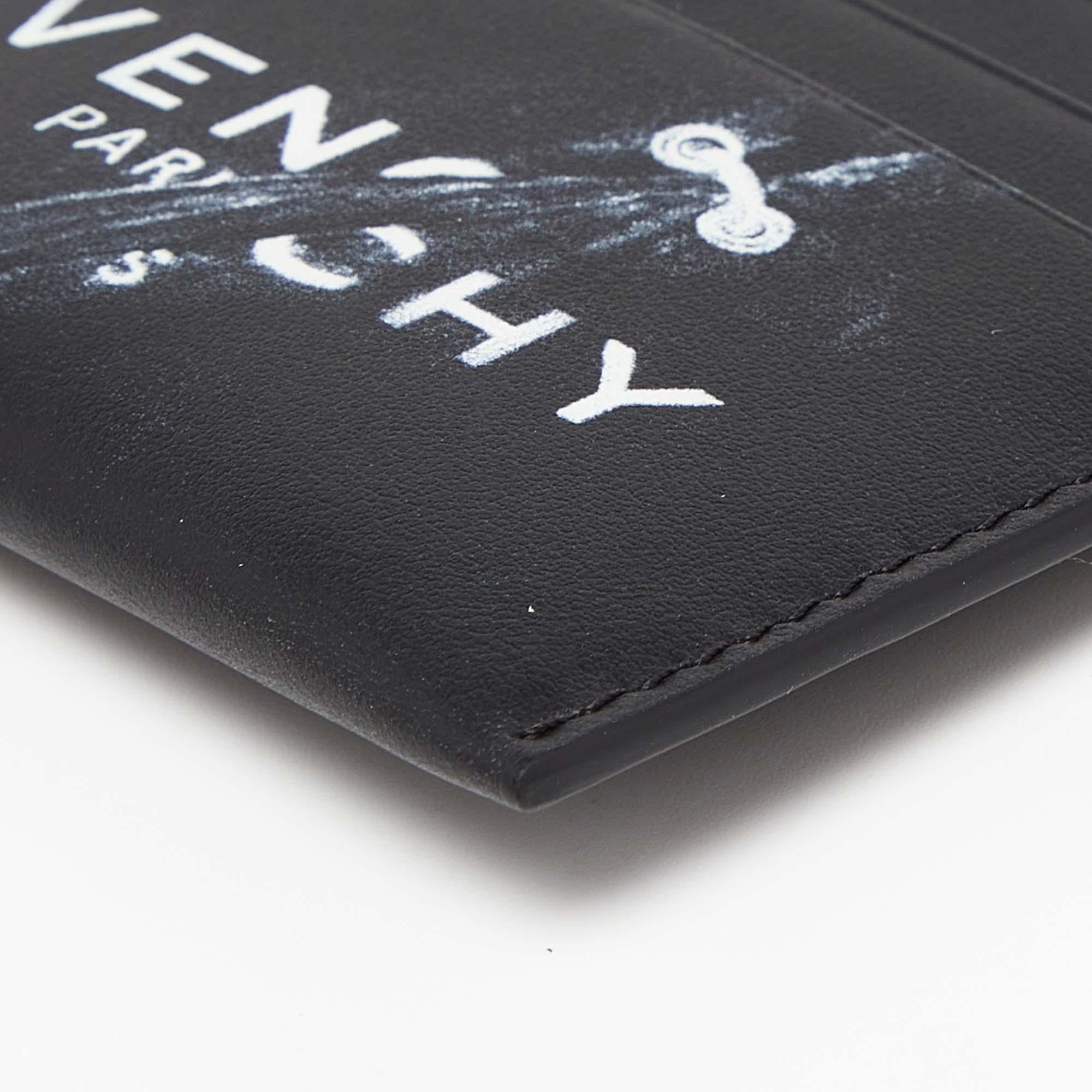 Givenchy Black Leather Logo Card Holder 4