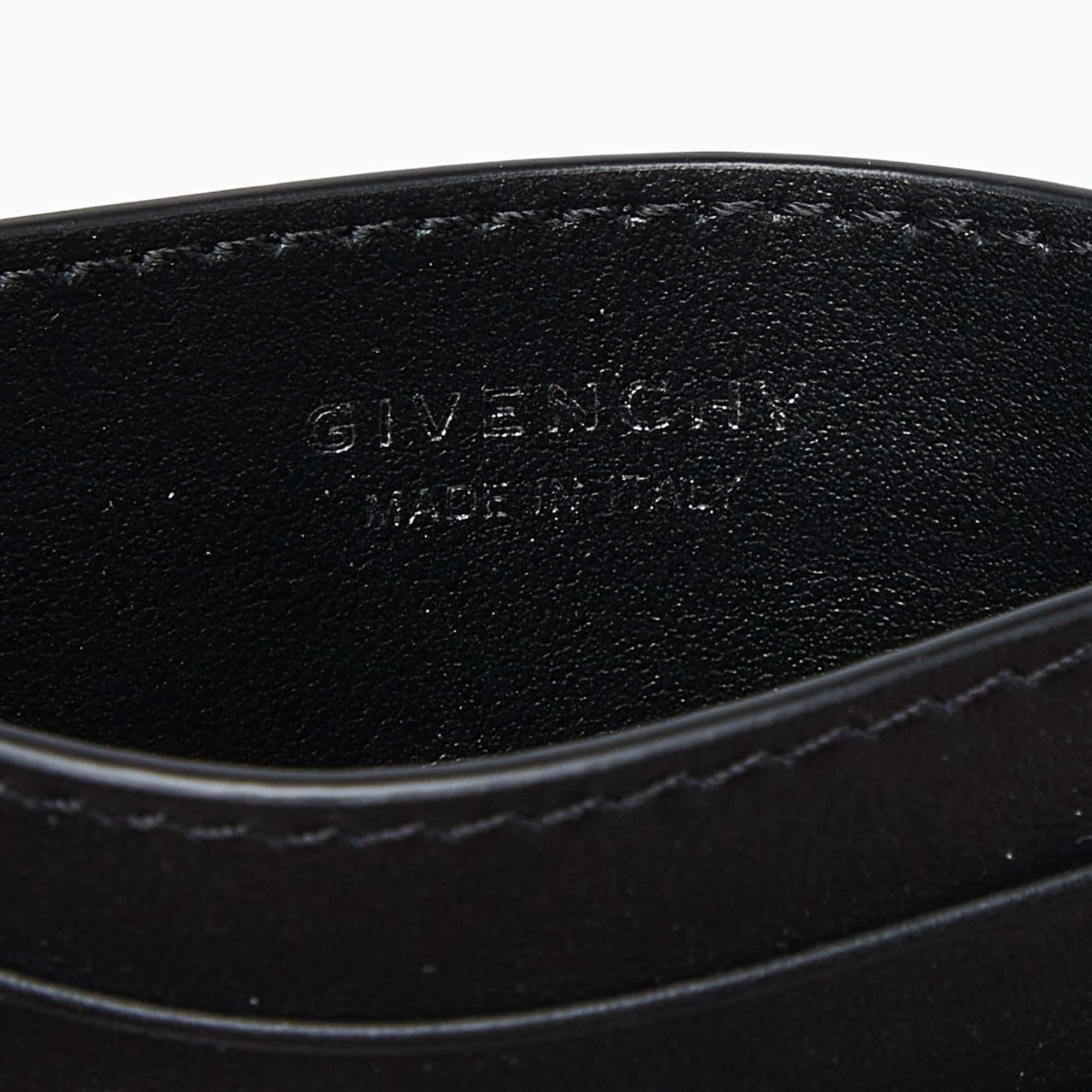 Givenchy Black Leather Logo Card Holder 5