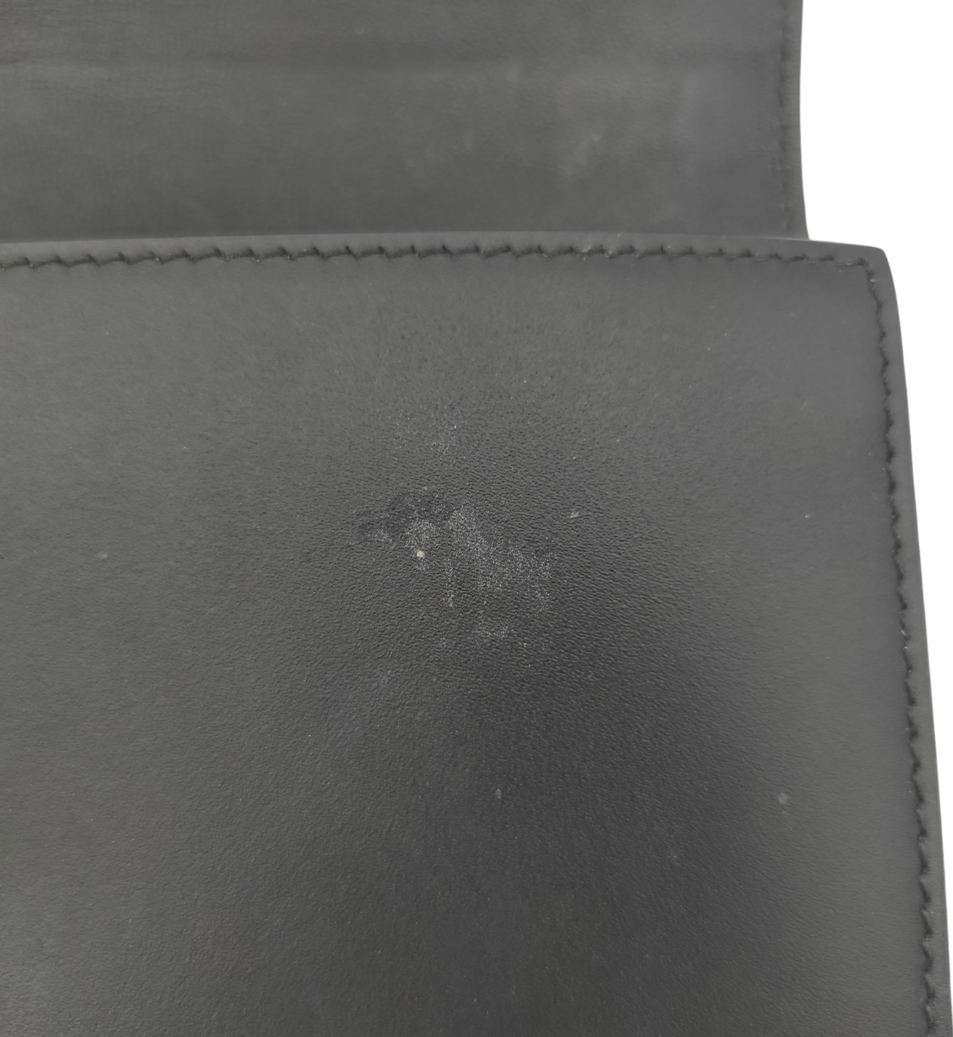 Givenchy black leather long wallet For Sale 7