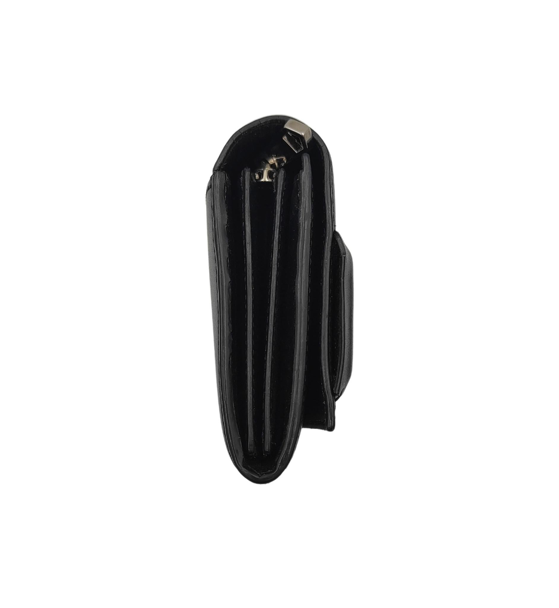 Givenchy black leather long wallet In Good Condition For Sale In Milano, IT
