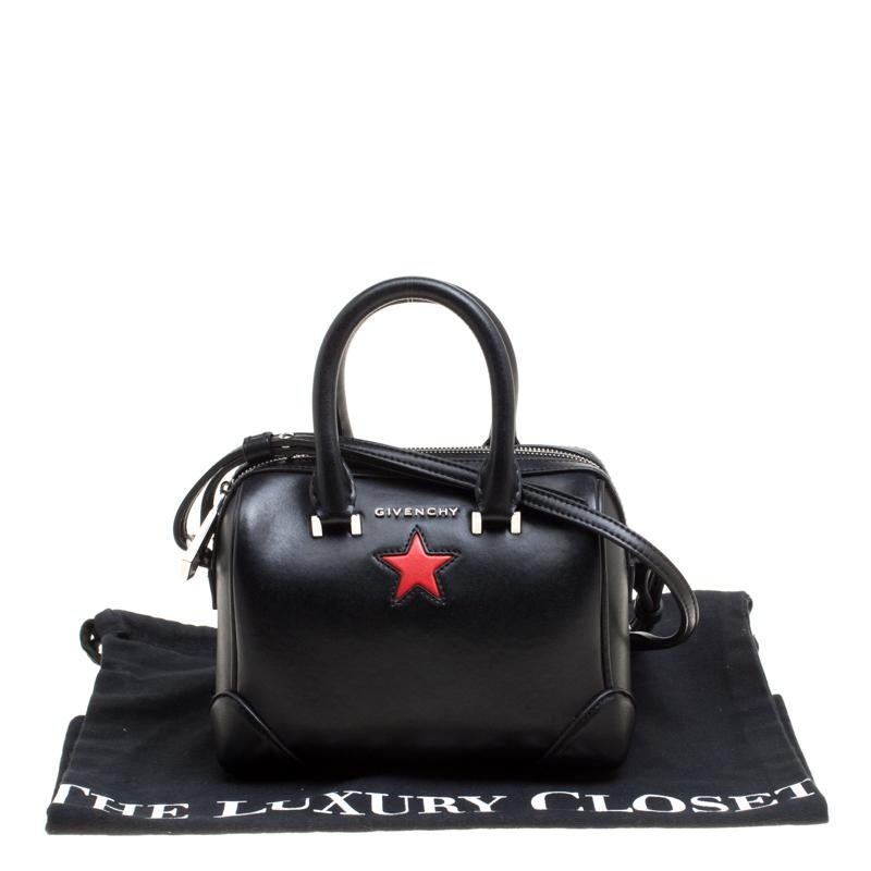 Givenchy Black Leather Lucrezia Star Bowler Bag 3