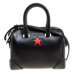 Givenchy Black Leather Lucrezia Star Bowler Bag