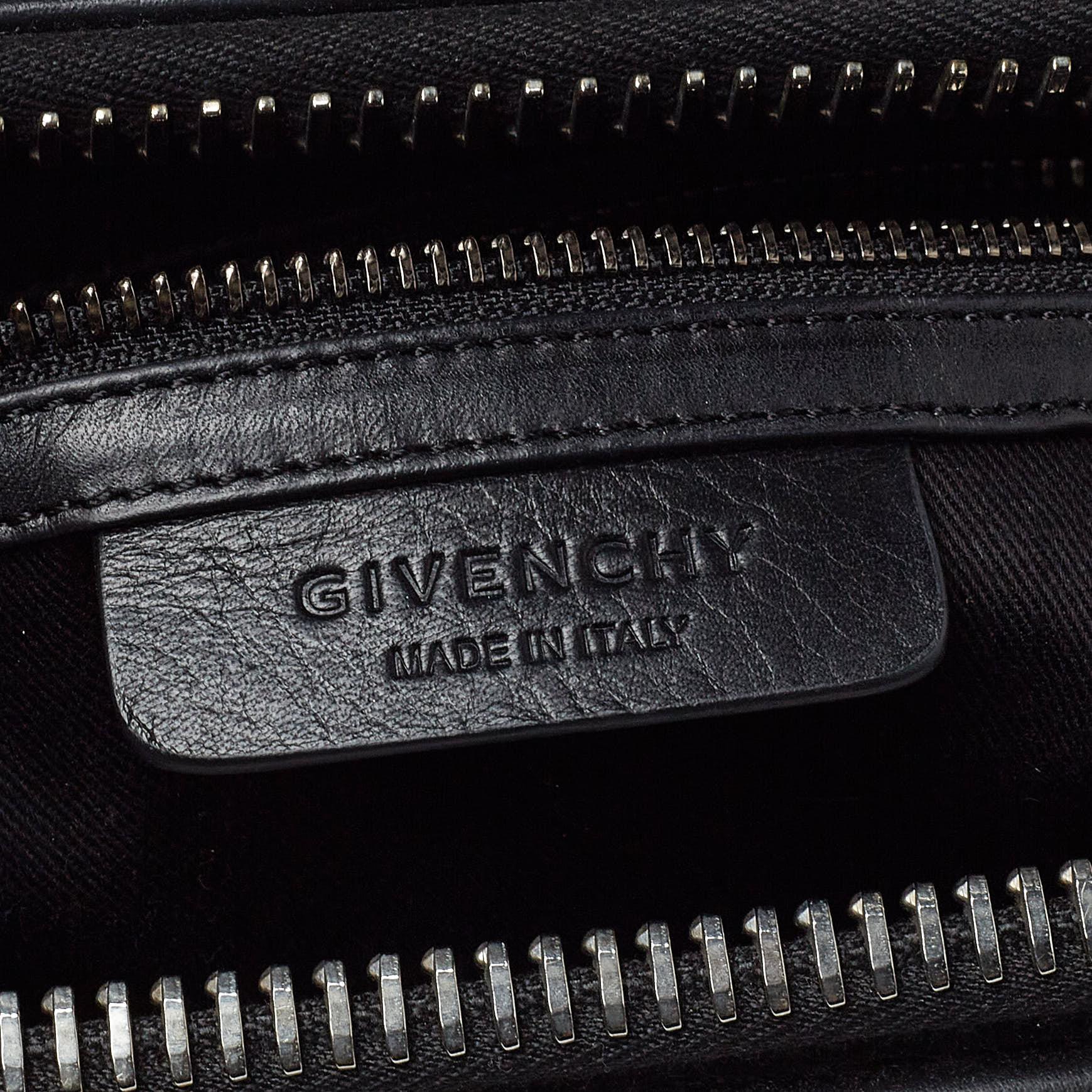 Givenchy Black Leather Medium Antigona Metal Detail Satchel 3
