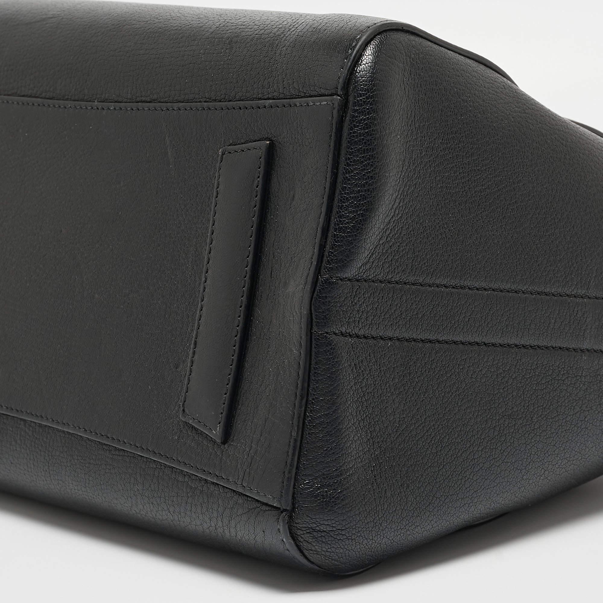 Givenchy Black Leather Medium Antigona Satchel For Sale 7