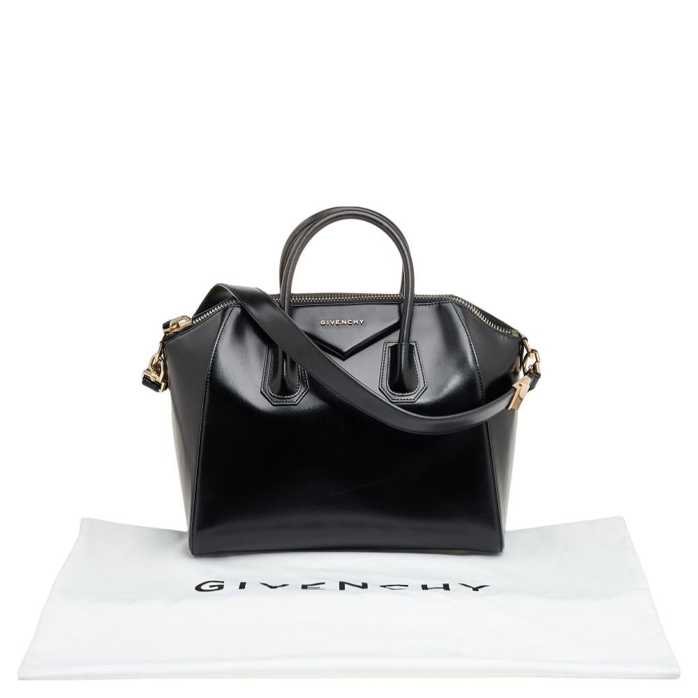 Givenchy Black Leather Medium Antigona Satchel 9
