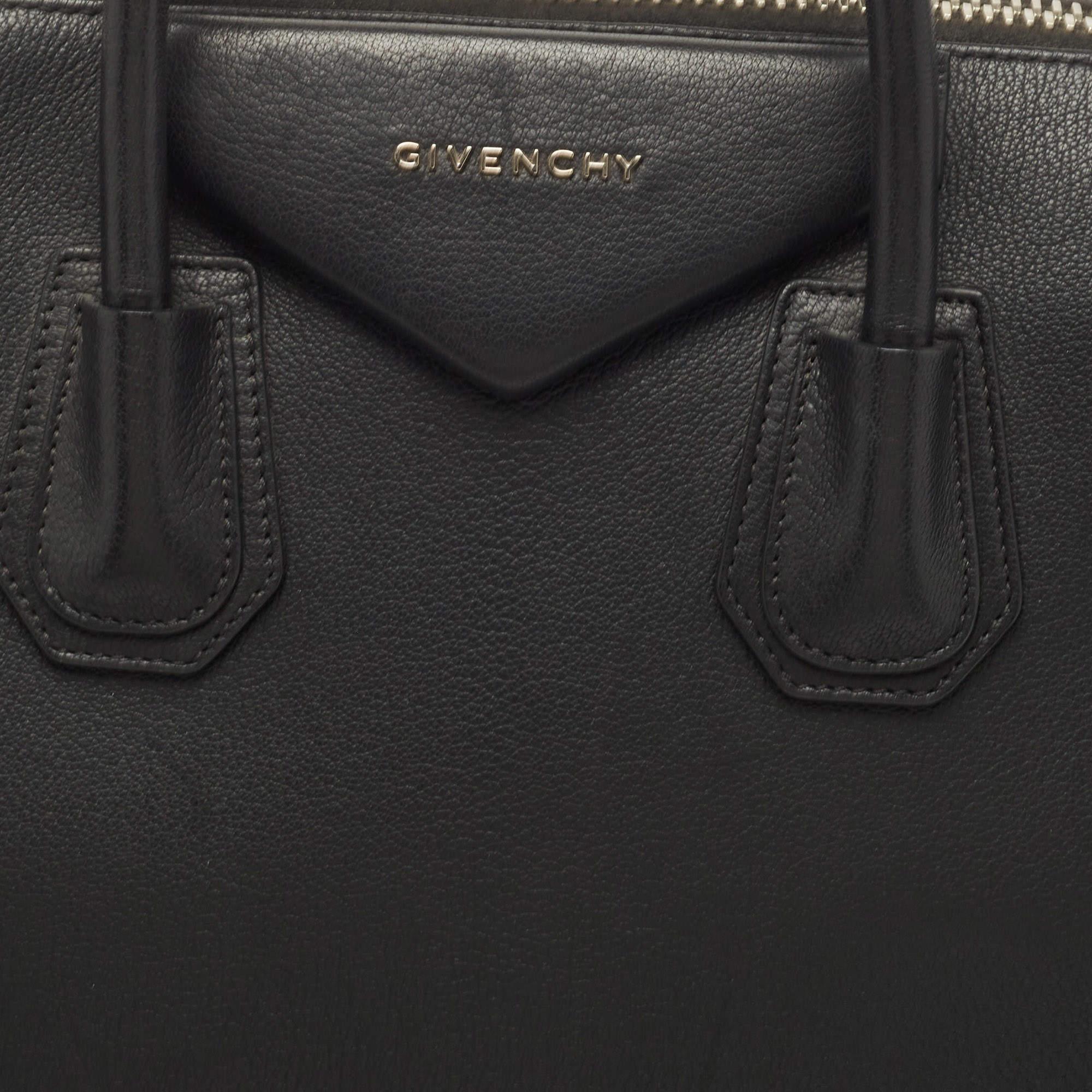 Givenchy Black Leather Medium Antigona Satchel 10