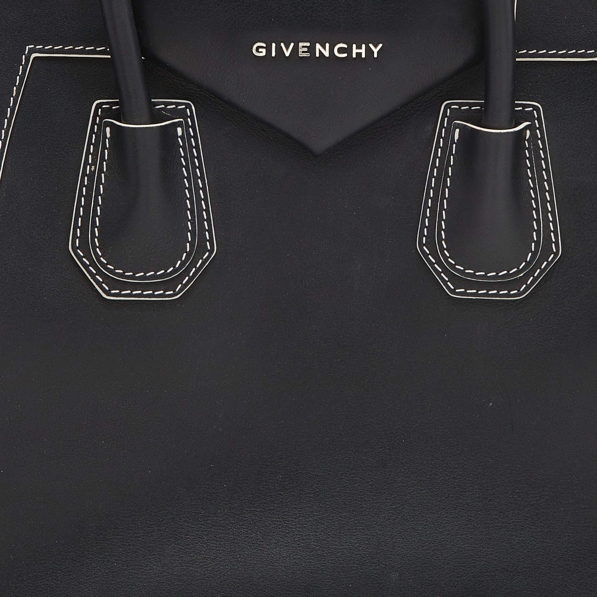 Givenchy Black Leather Medium Antigona Satchel 5