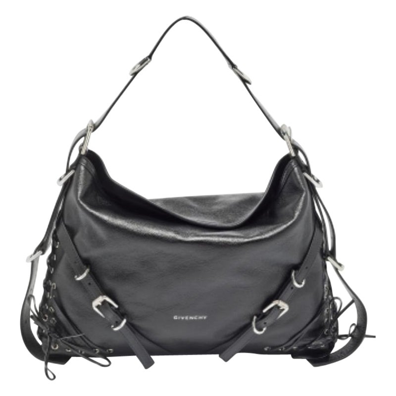 Bolso de hombro Givenchy Corset Voyou mediano de piel negro