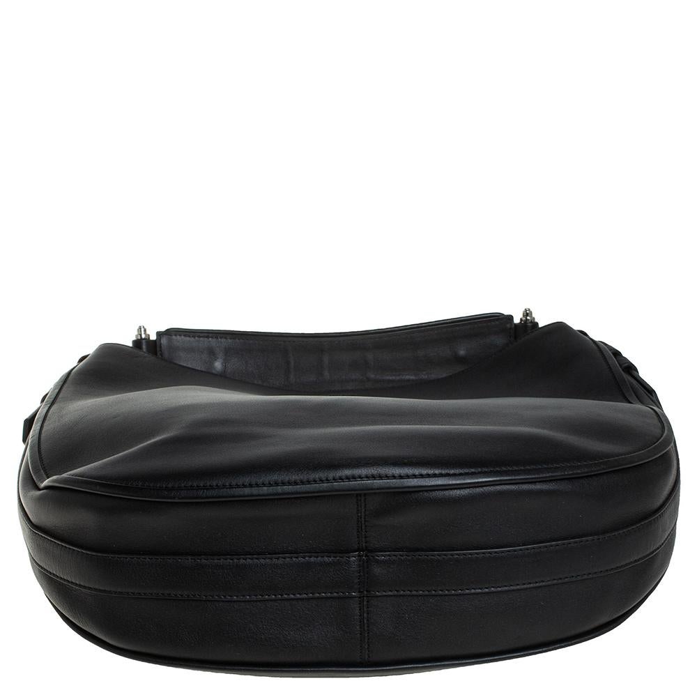 Givenchy Black Leather Medium Obsedia Hobo 1