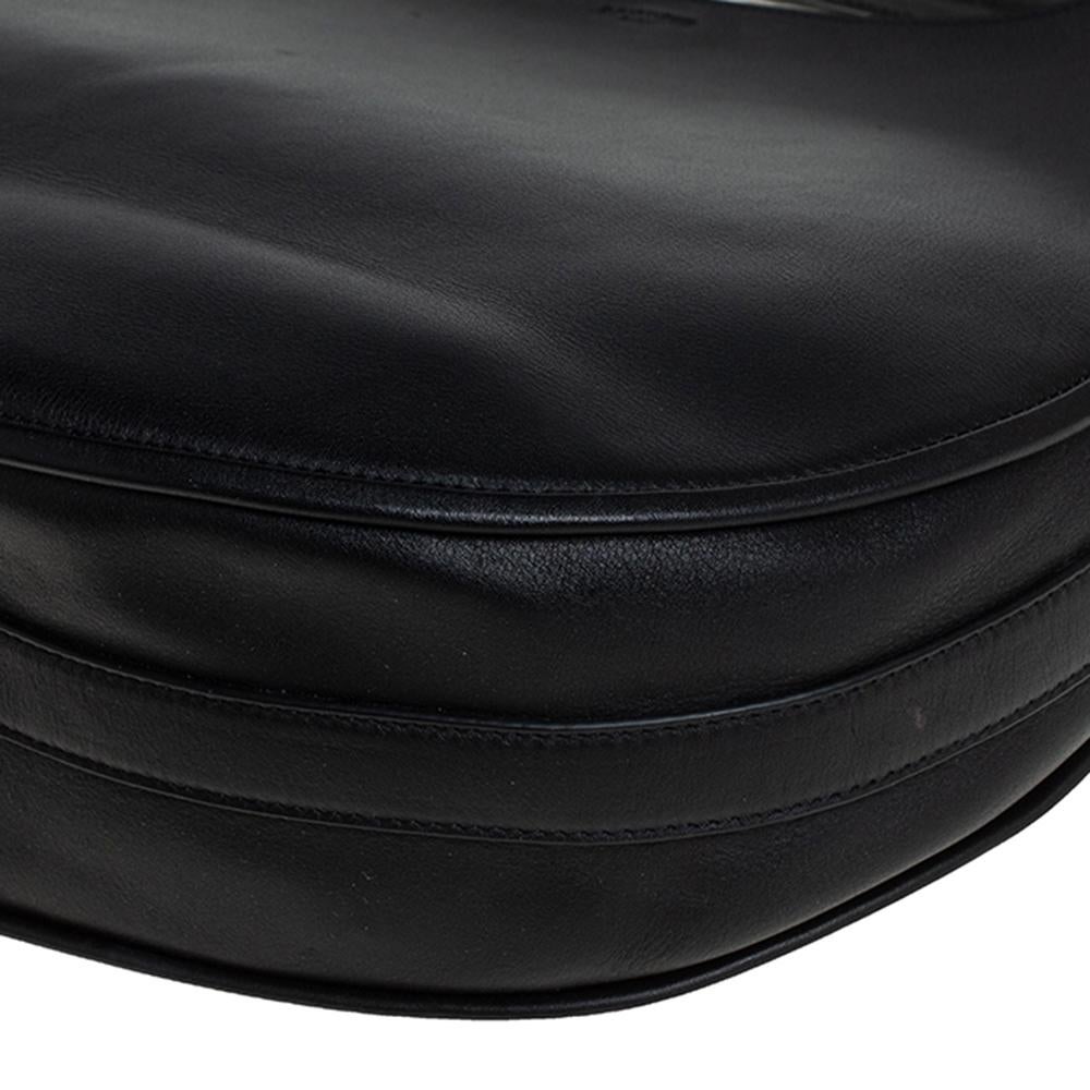 Givenchy Black Leather Medium Obsedia Hobo 5