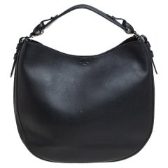 Givenchy Black Leather Medium Obsedia Hobo