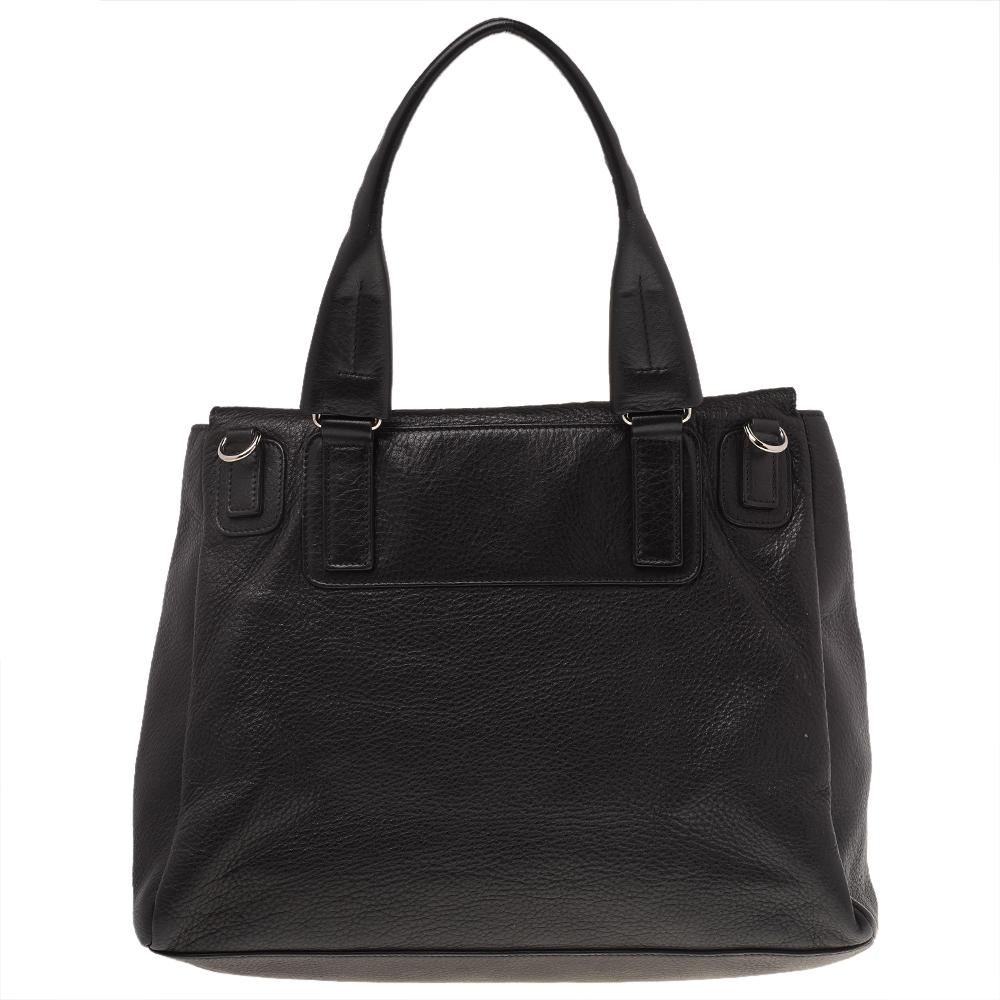 Givenchy Black Leather Medium Pandora Pure Flap Top Handle Bag 7