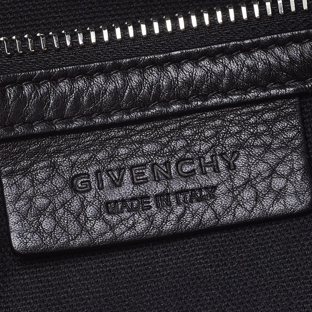 Givenchy Black Leather Medium Pandora Pure Flap Top Handle Bag 8