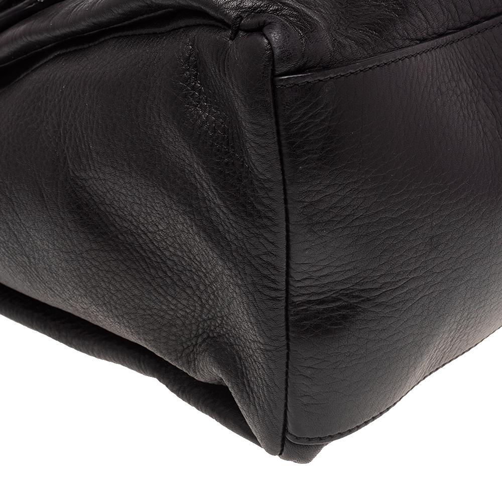 Givenchy Black Leather Medium Pandora Pure Flap Top Handle Bag 3