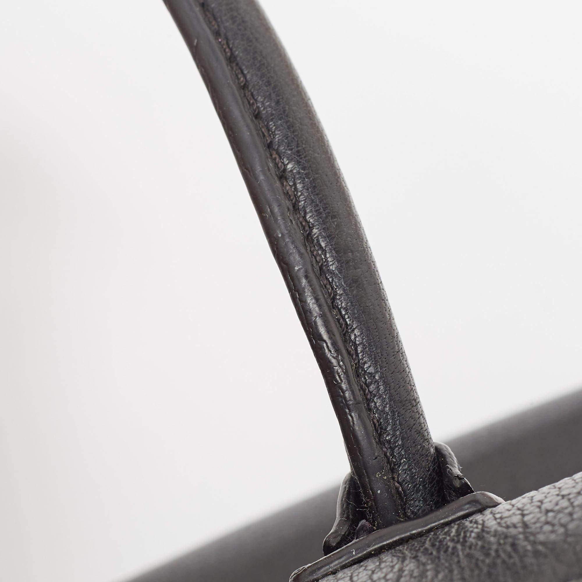 Givenchy Black Leather Mini Antigona Satchel For Sale 8