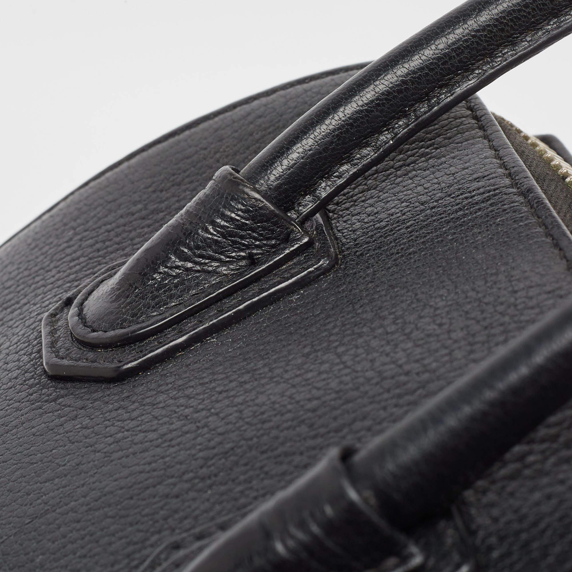 Givenchy Black Leather Mini Antigona Satchel For Sale 12