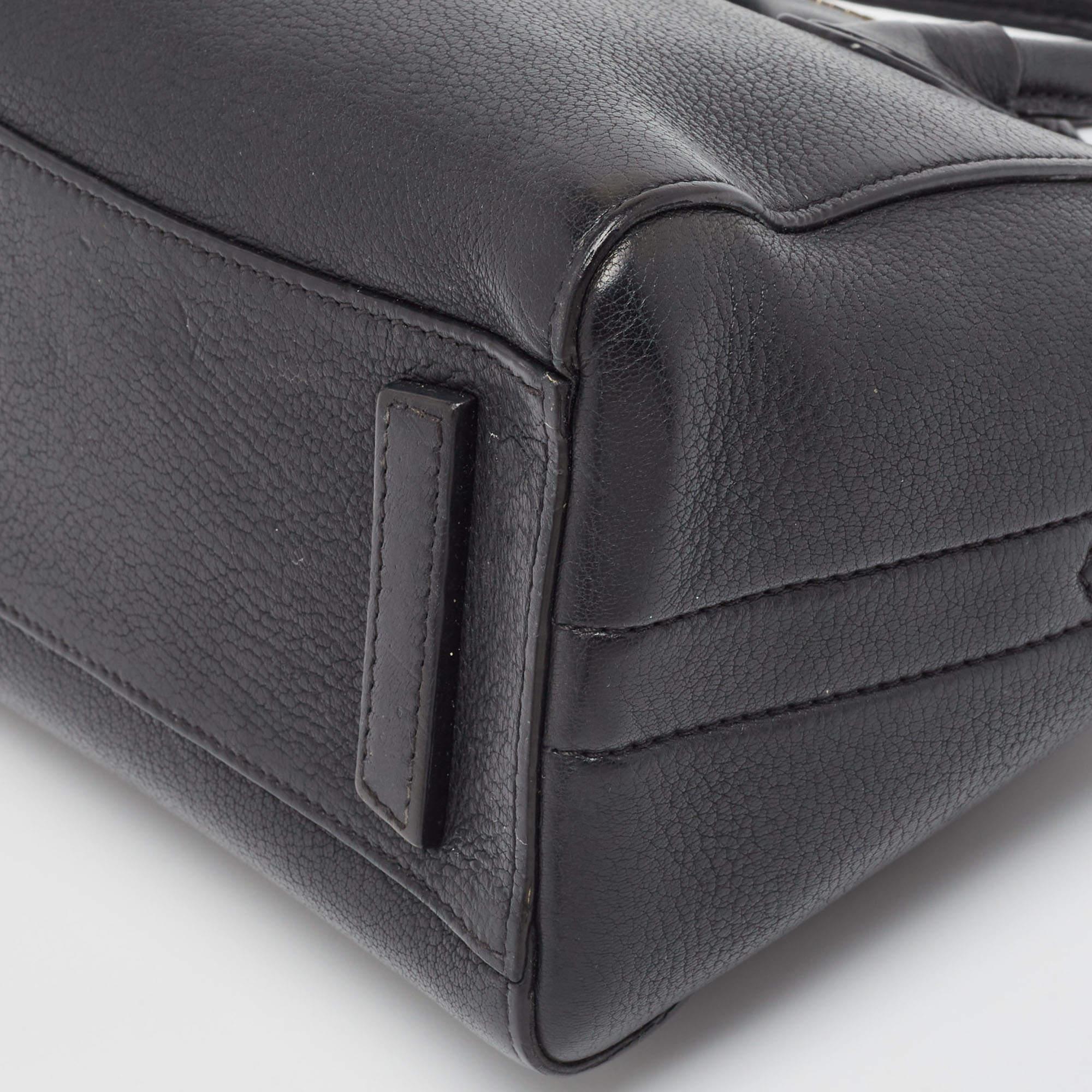 Women's Givenchy Black Leather Mini Antigona Satchel For Sale