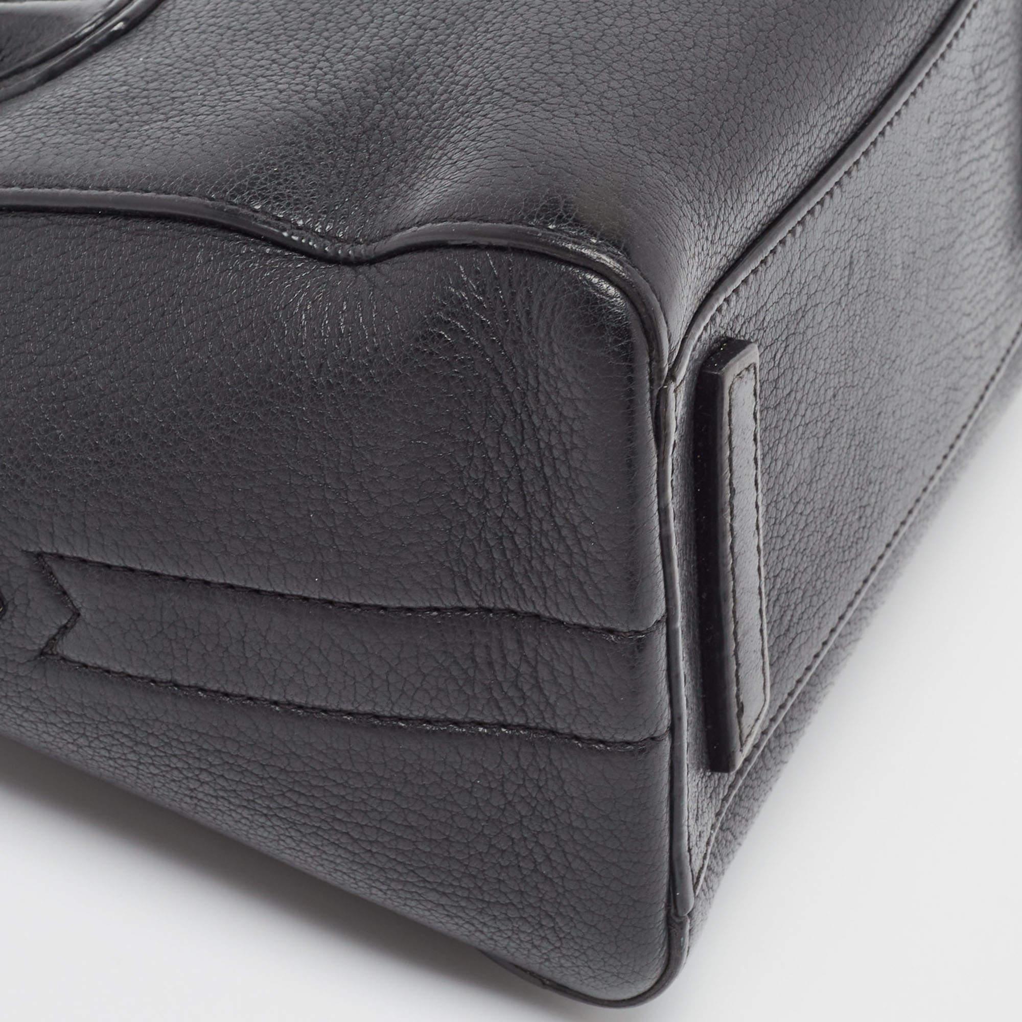 Givenchy Black Leather Mini Antigona Satchel For Sale 1