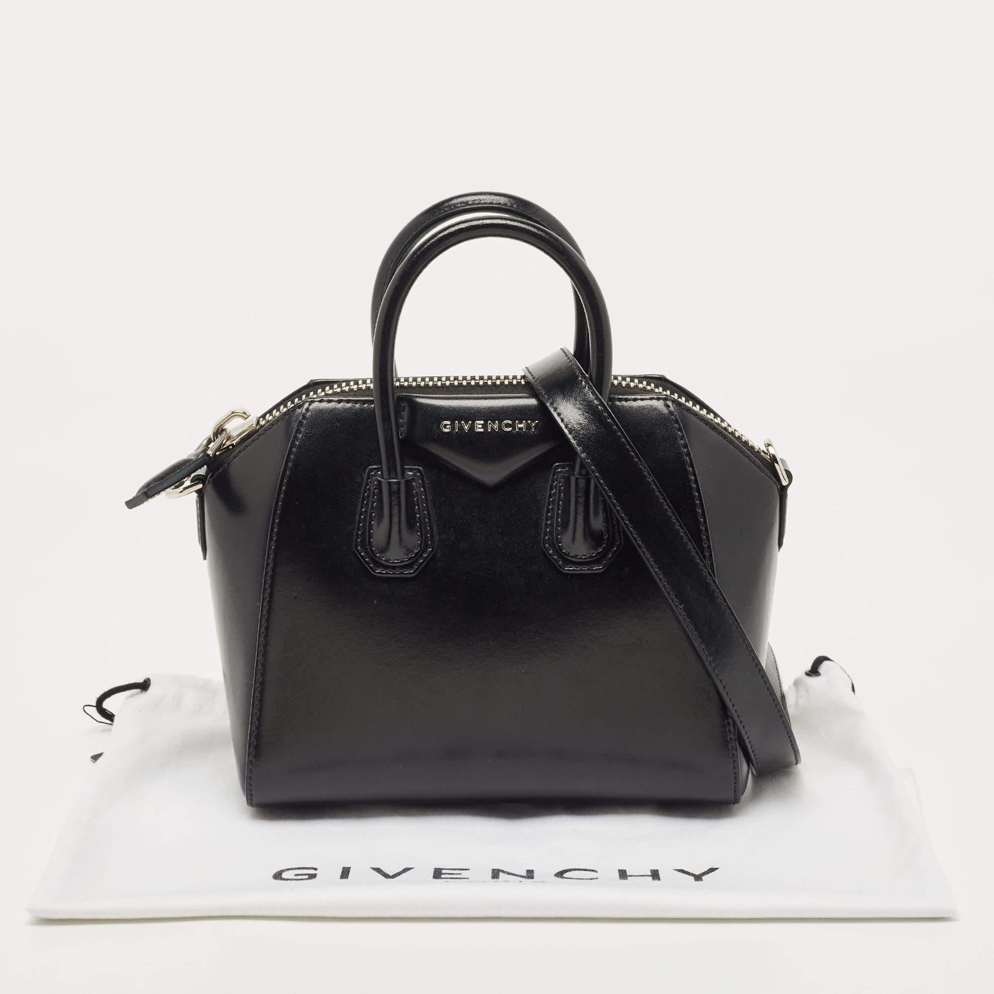 Givenchy Black Leather Mini Antigona Satchel 2