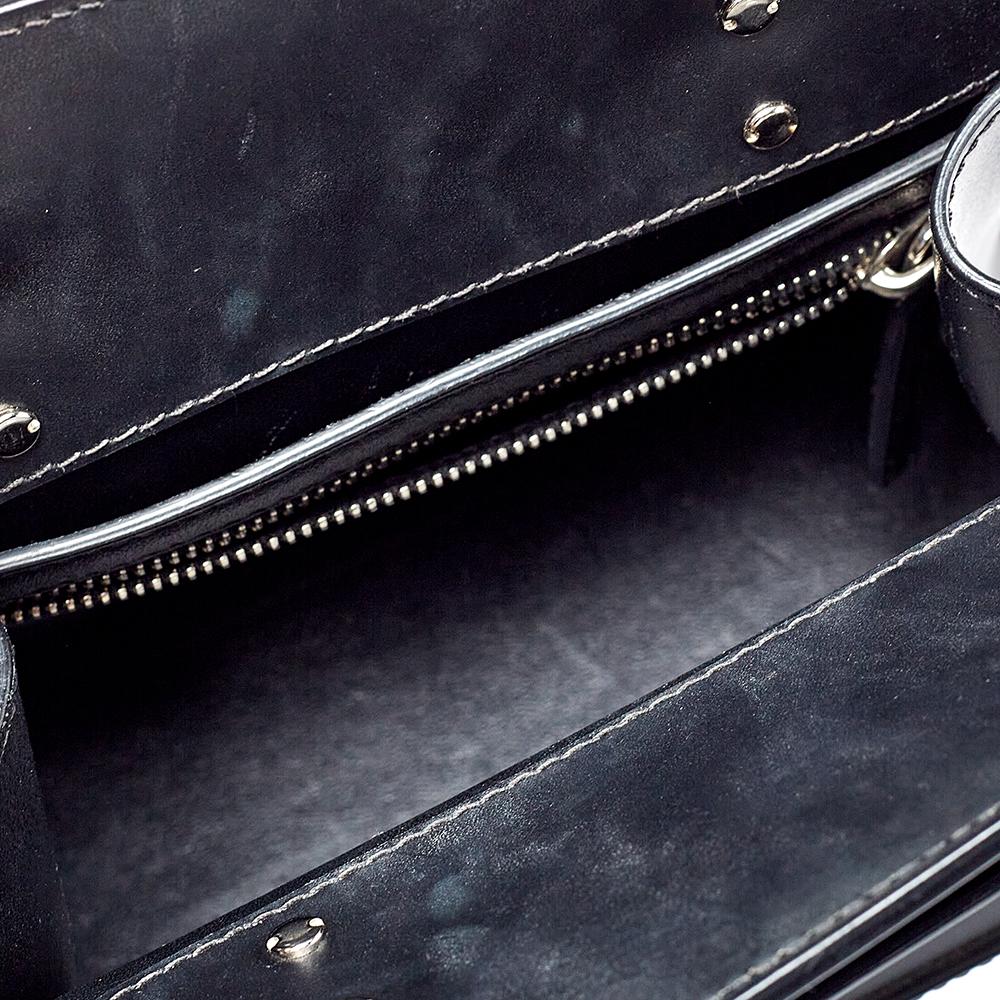 Givenchy Black Leather Mini Horizon Crossbody Bag 3