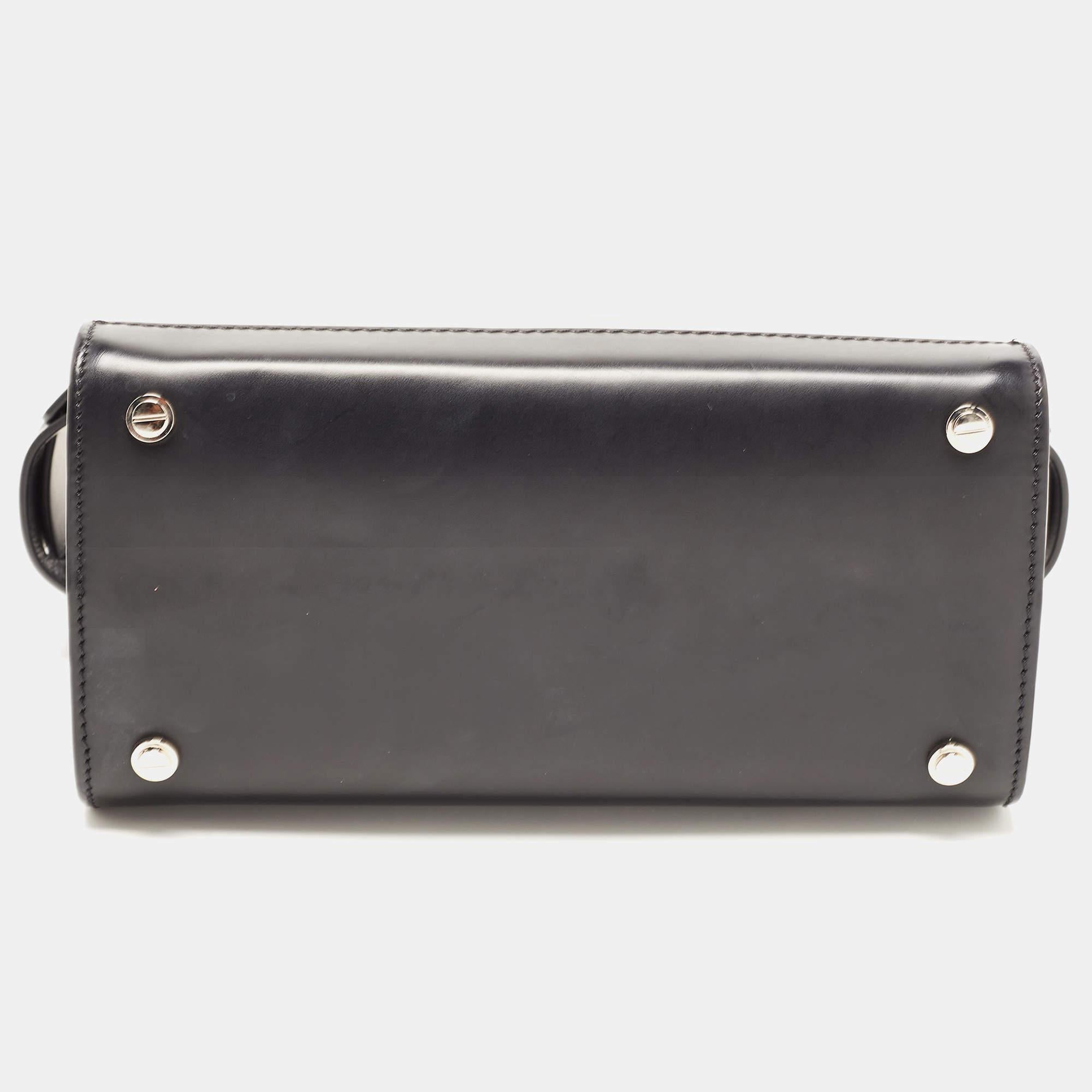 Givenchy Black Leather Mini Horizon Tote For Sale 10