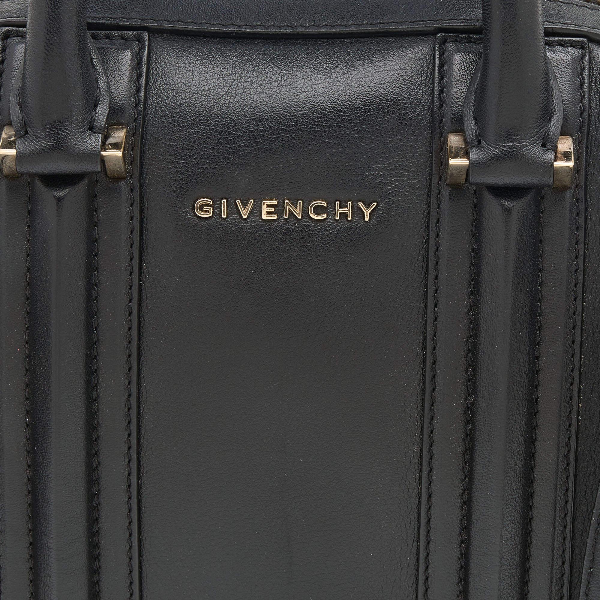Givenchy Black Leather Mini Lucrezia Satchel 2