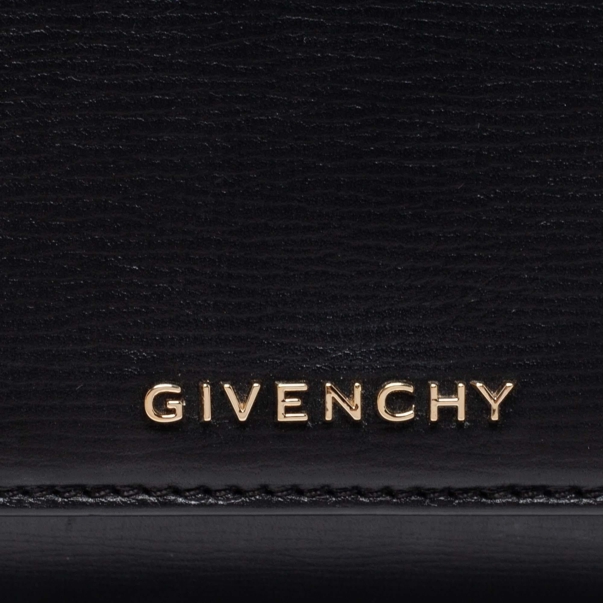 Givenchy Black Leather Mini Pandora Box Crossbody Bag 3