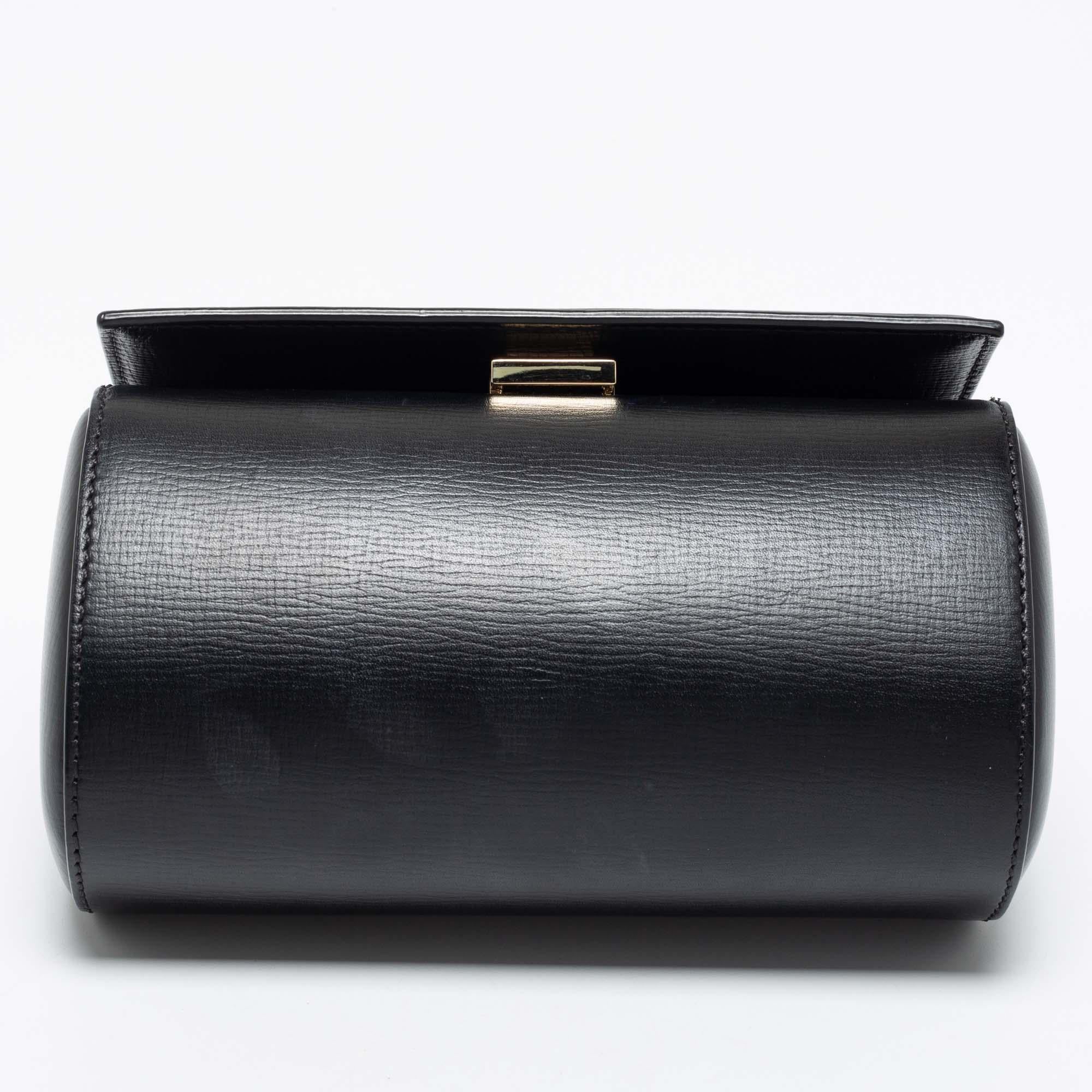 Givenchy Black Leather Mini Pandora Box Crossbody Bag 4
