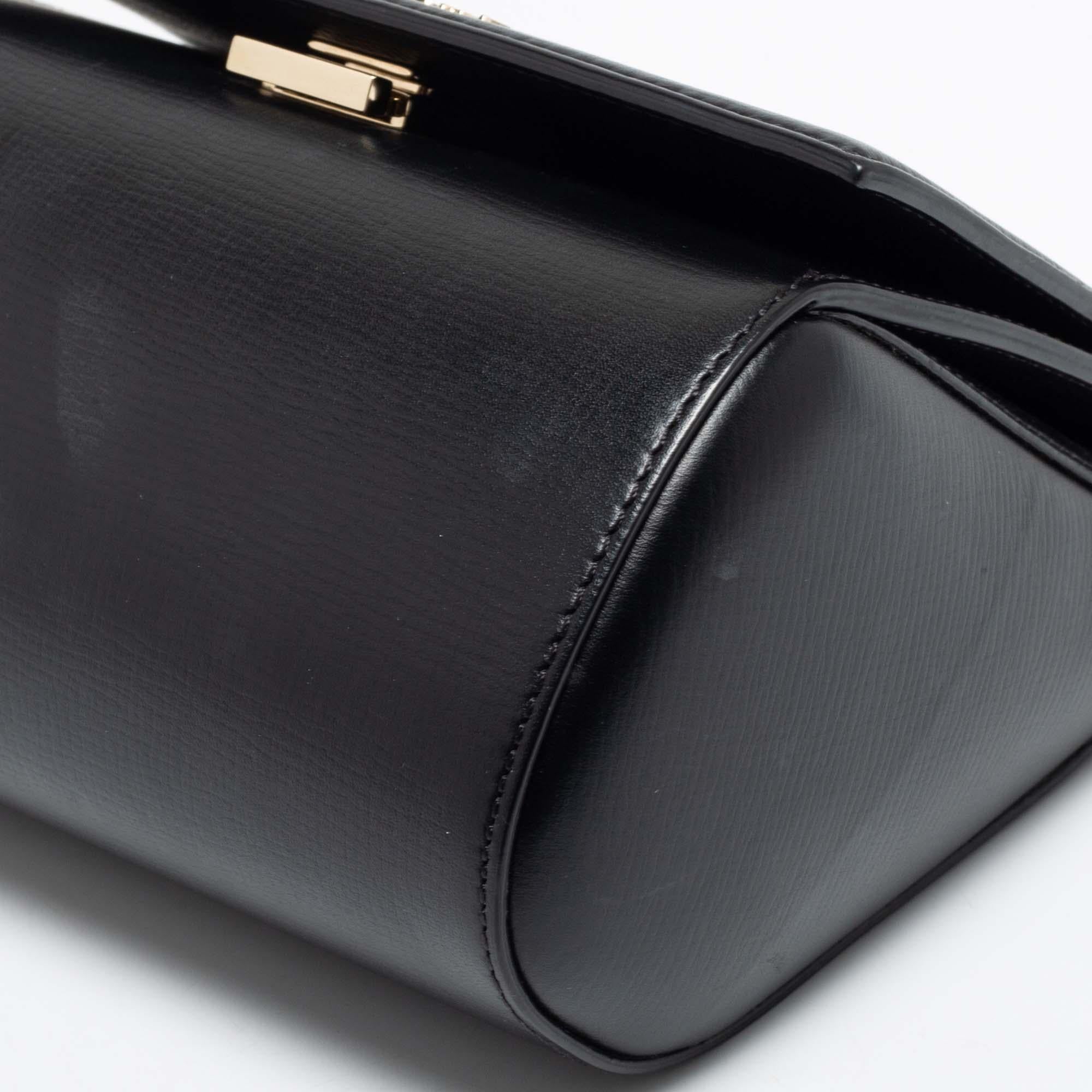 Givenchy Black Leather Mini Pandora Box Crossbody Bag 2