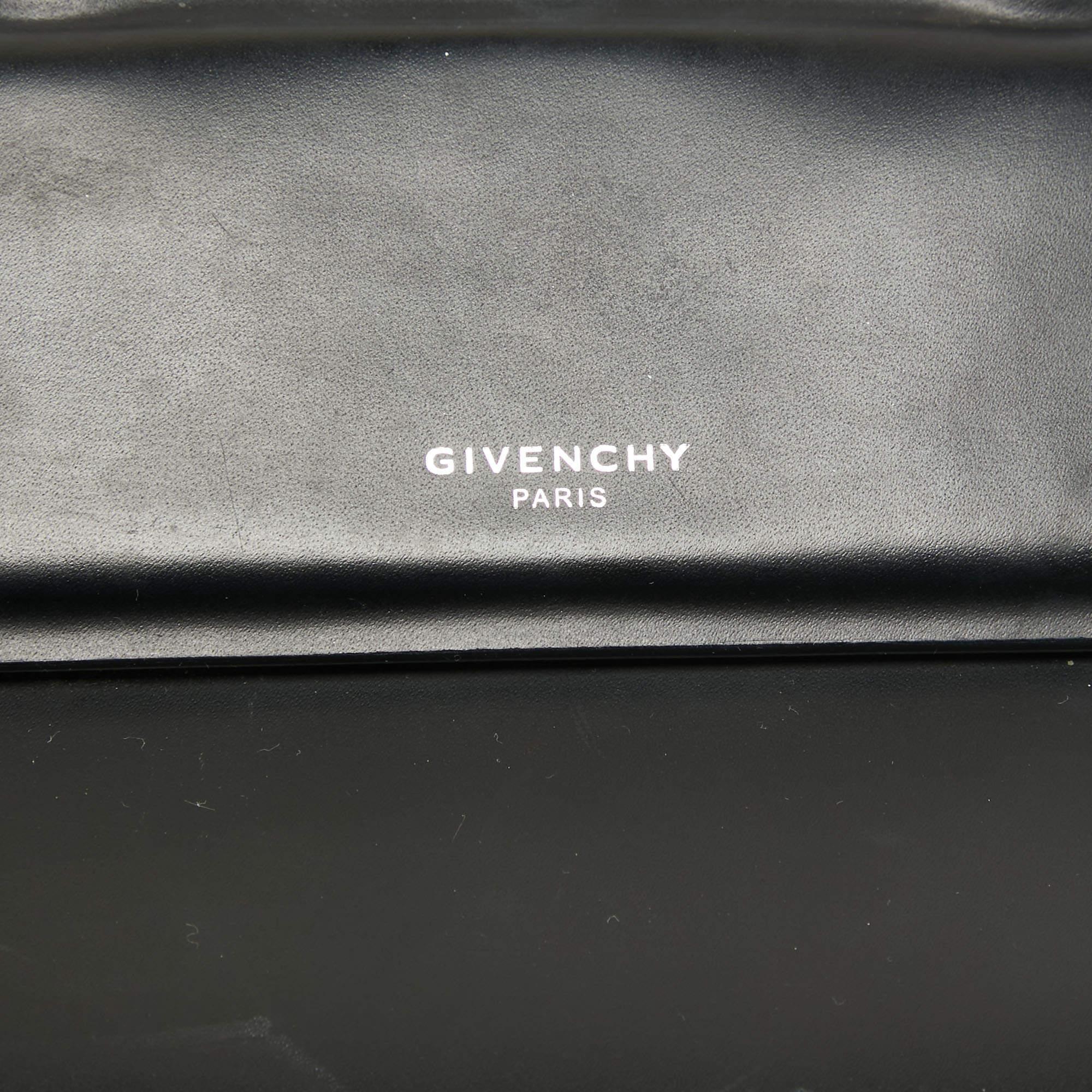 Givenchy Black Leather Nano Horizon Crossbody Bag For Sale 2