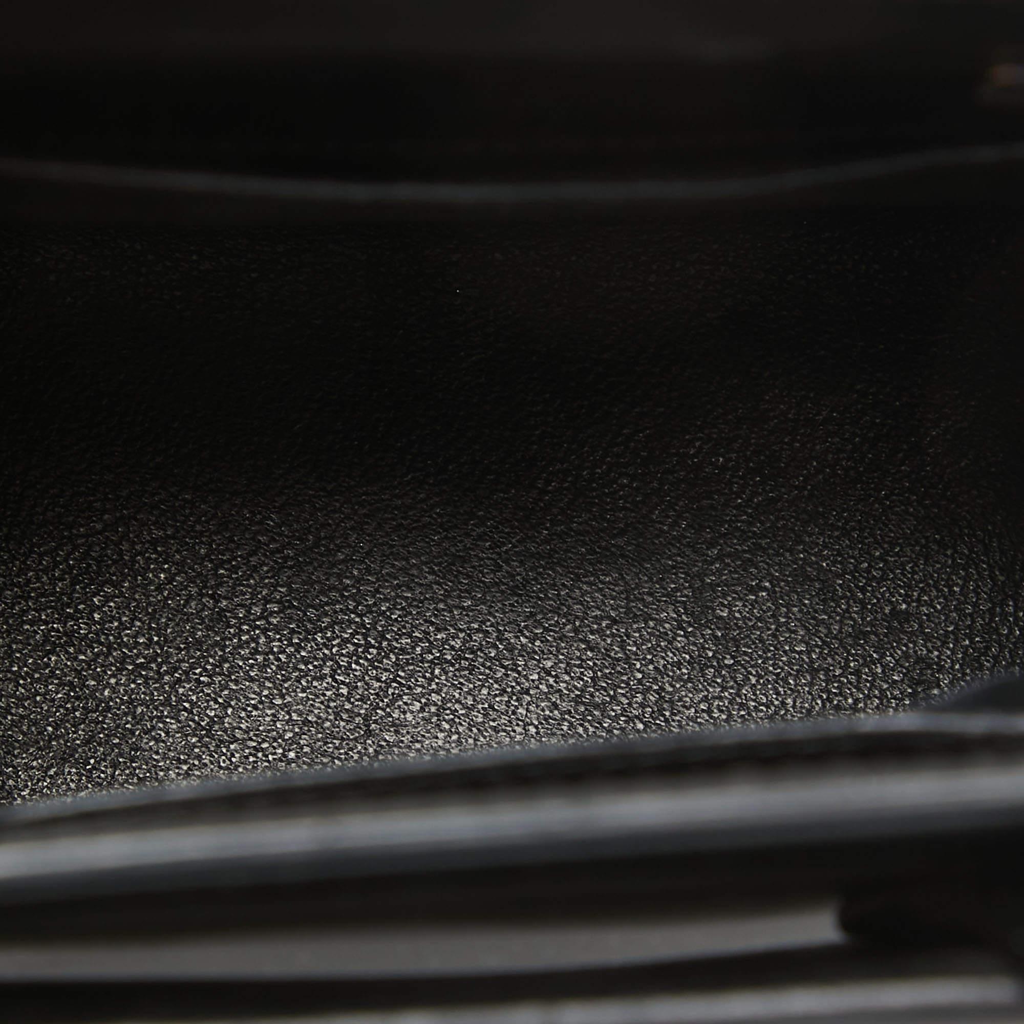 Givenchy Black Leather Nano Horizon Crossbody Bag For Sale 5