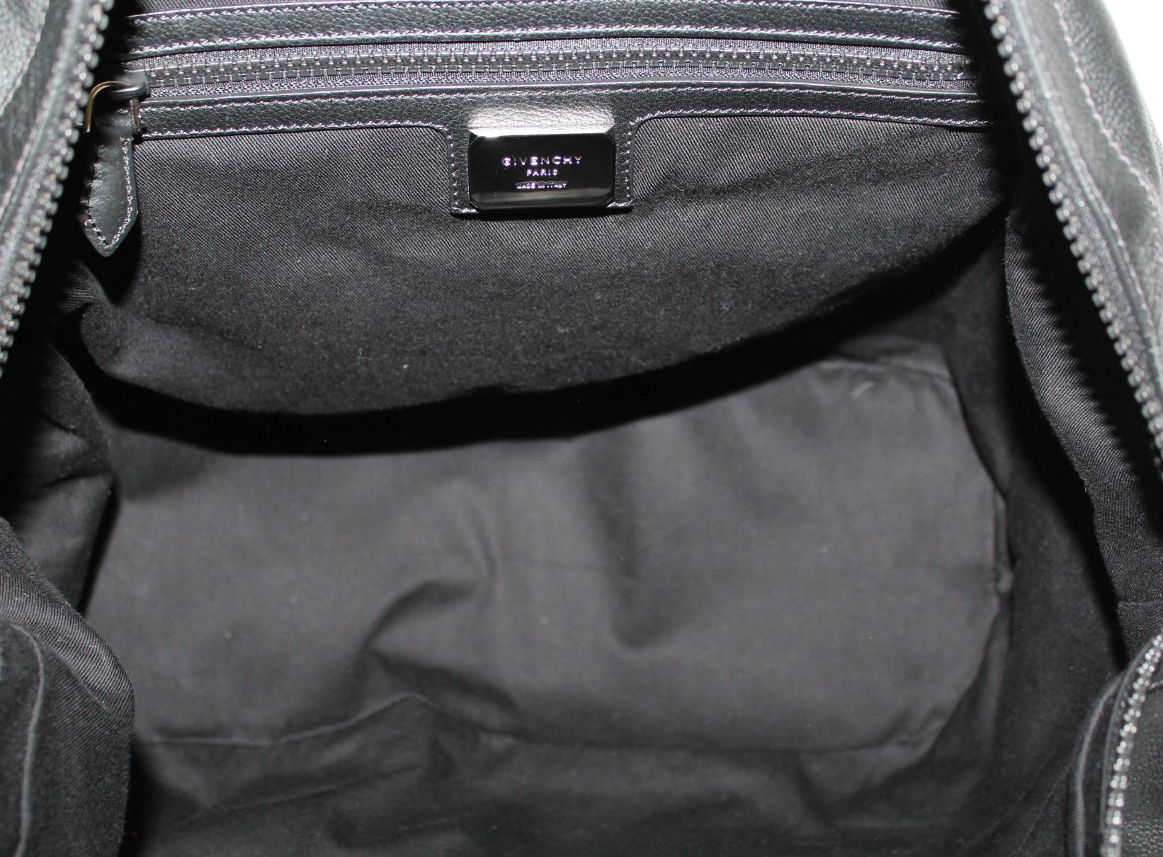 Givenchy Black Leather Nightingale Large Bag 8