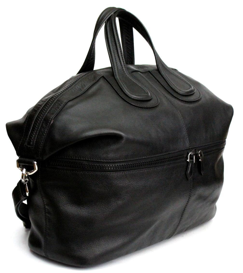 Givenchy Black Leather Nightingale Large Bag In Excellent Condition In Torre Del Greco, IT