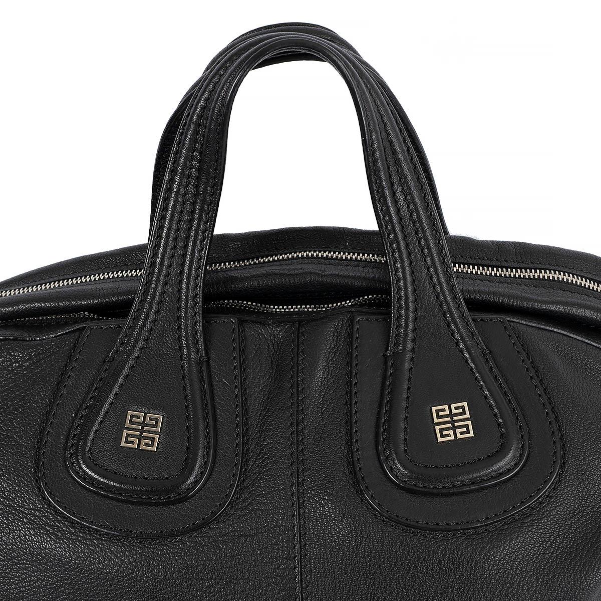 GIVENCHY black leather NIGHTINGALE MEDIUM Tote Bag For Sale 1