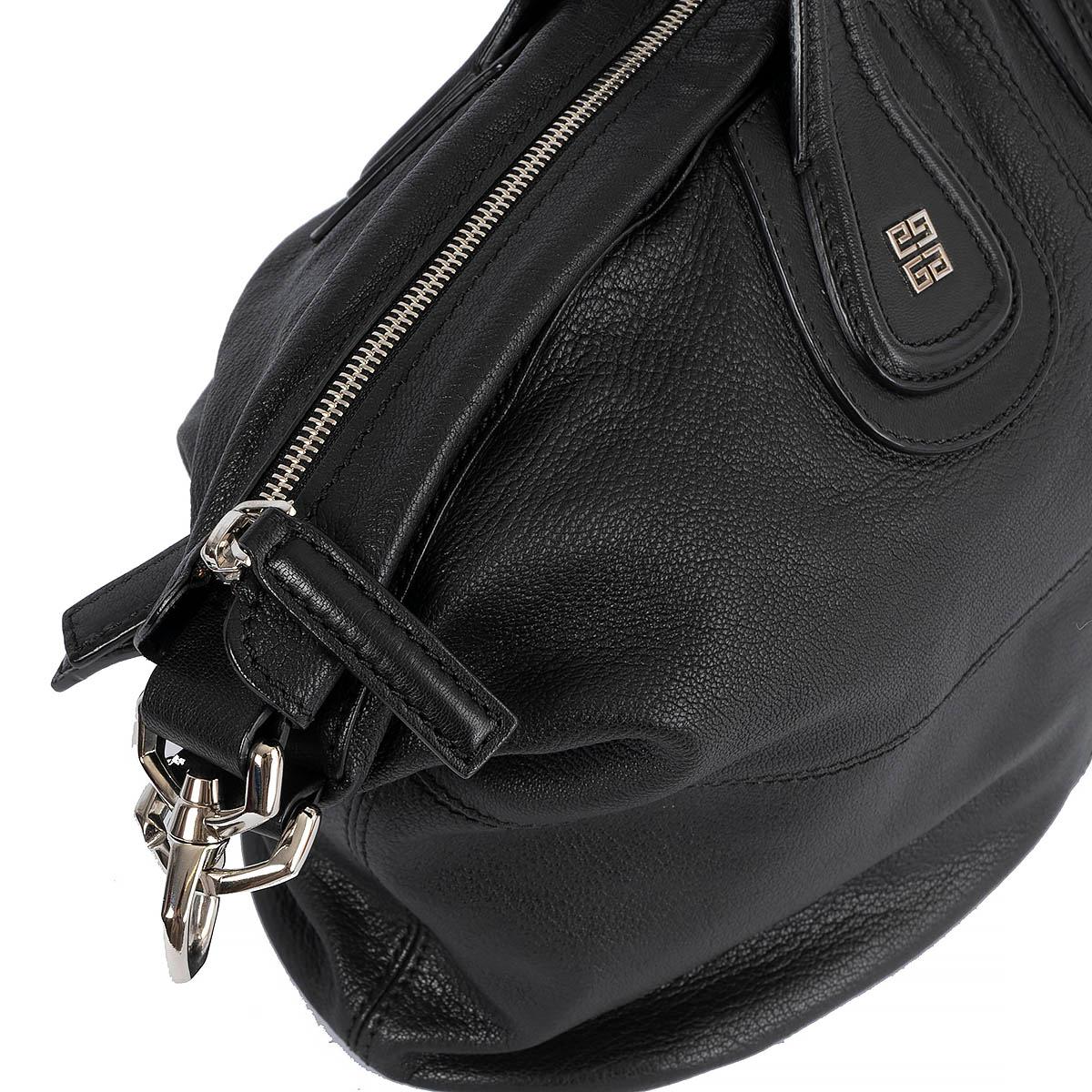 GIVENCHY black leather NIGHTINGALE MEDIUM Tote Bag For Sale 2