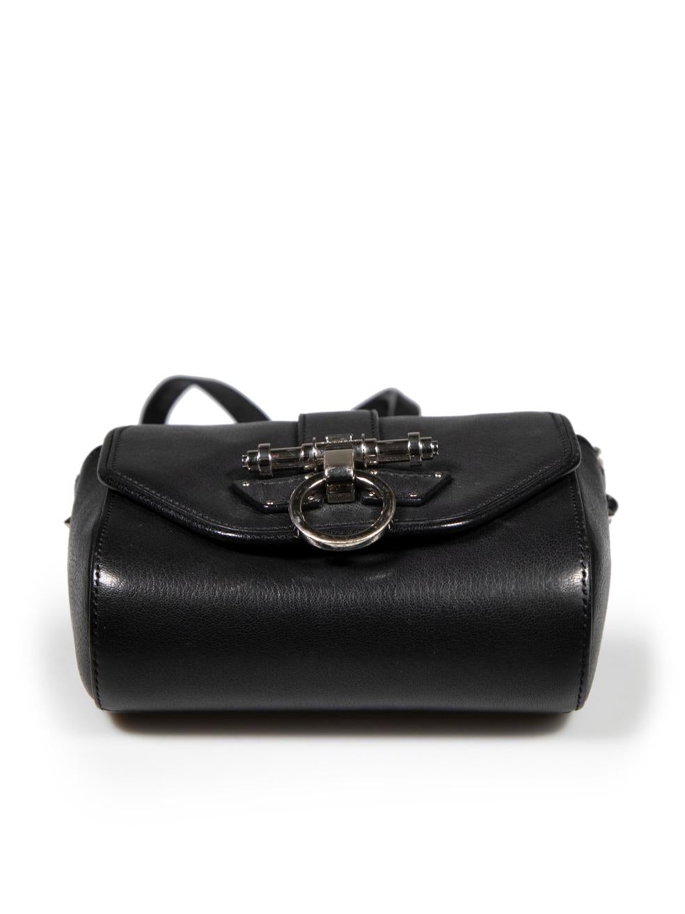 Givenchy Obsedia Umhängetasche aus schwarzem Leder Damen im Angebot